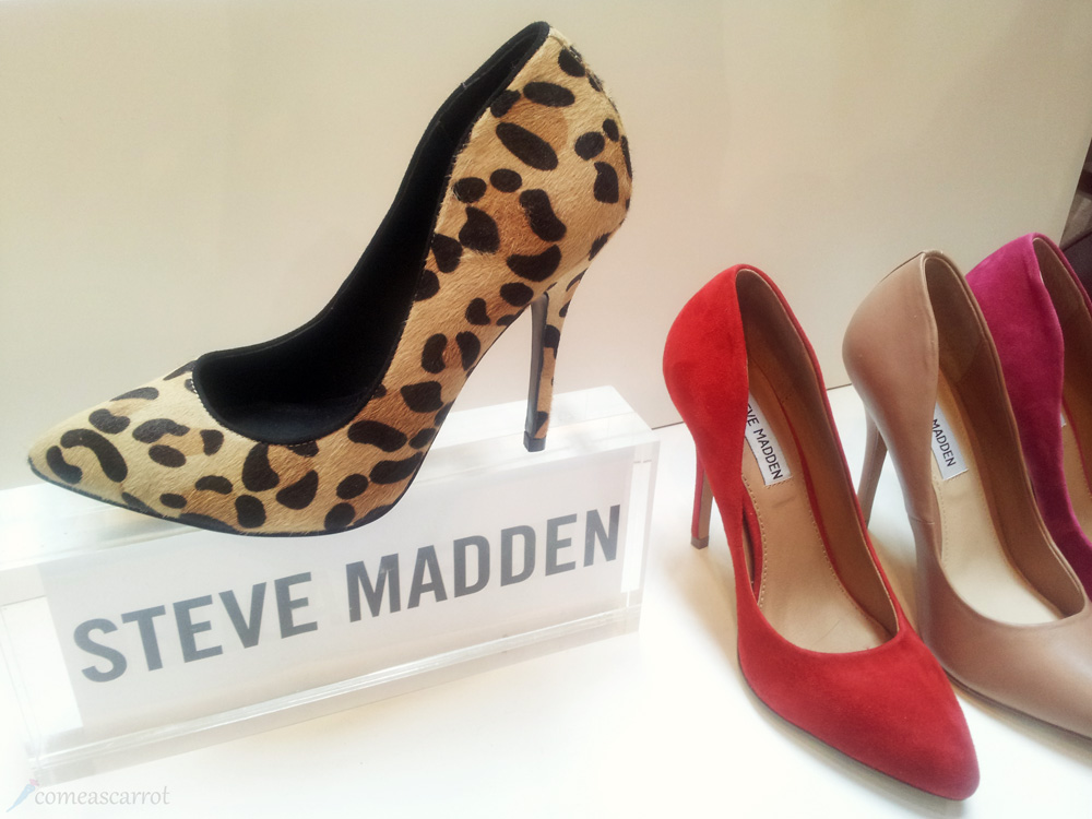 comeascarrot, fashionbloggercafe, gds shoefair, steve madden, high heels, new collection, leo, pumps